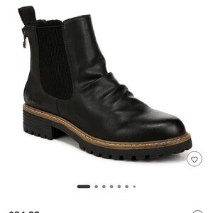 Black Leather Ankle Booties by Blowfish